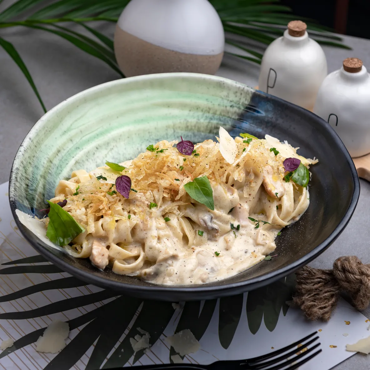 Mushroom Chicken Fettuccine